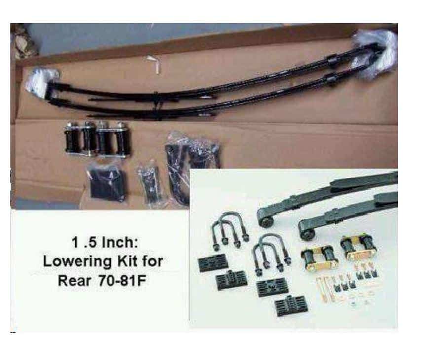 Leaf Spring Lowering Kit: 70-81F